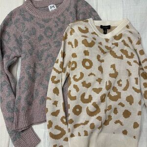 Leopard Sweater Bundle XS | John + Jenn + Jessica Simpson